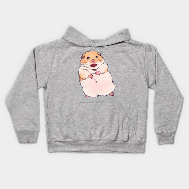 scared screaming shook hamster meme Kids Hoodie by mudwizard